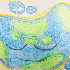 地球(テラ)がじゅうなん体操をしています。