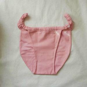 茜染めふんどしパンツ・レディースM/L　守護(ワンポイント)