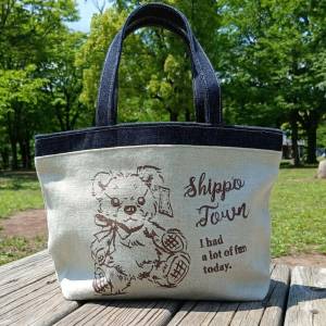 【シルクスクリーン・トート】テディベア