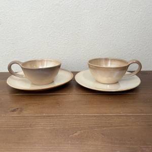 カップとお皿のセット(パール)