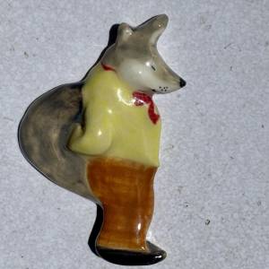 オオカミの箸置き(ブローチ可)
