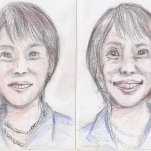 傾聴似顔絵（善人バージョン、悪人バージョン）